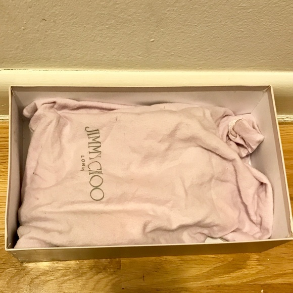 JIMMY CHOO Metallic Nappa Gold HEELS, ANKLE STRAP - Picture 6 of 7